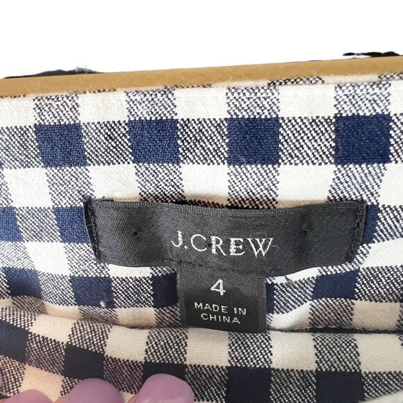J.Crew Remi pant in gingham with buttons‎ Size 4 - Picture 9 of 11